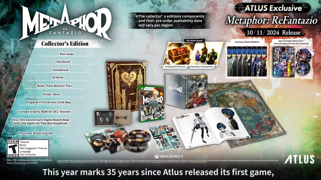 “Collector’s Edition and Release Date for Metaphor: ReFantazio Unveiled”