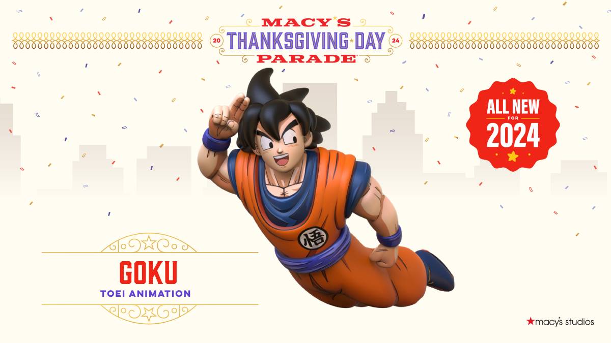 Dragon Ball’s New Goku Balloon Premieres at Macy’s Parade